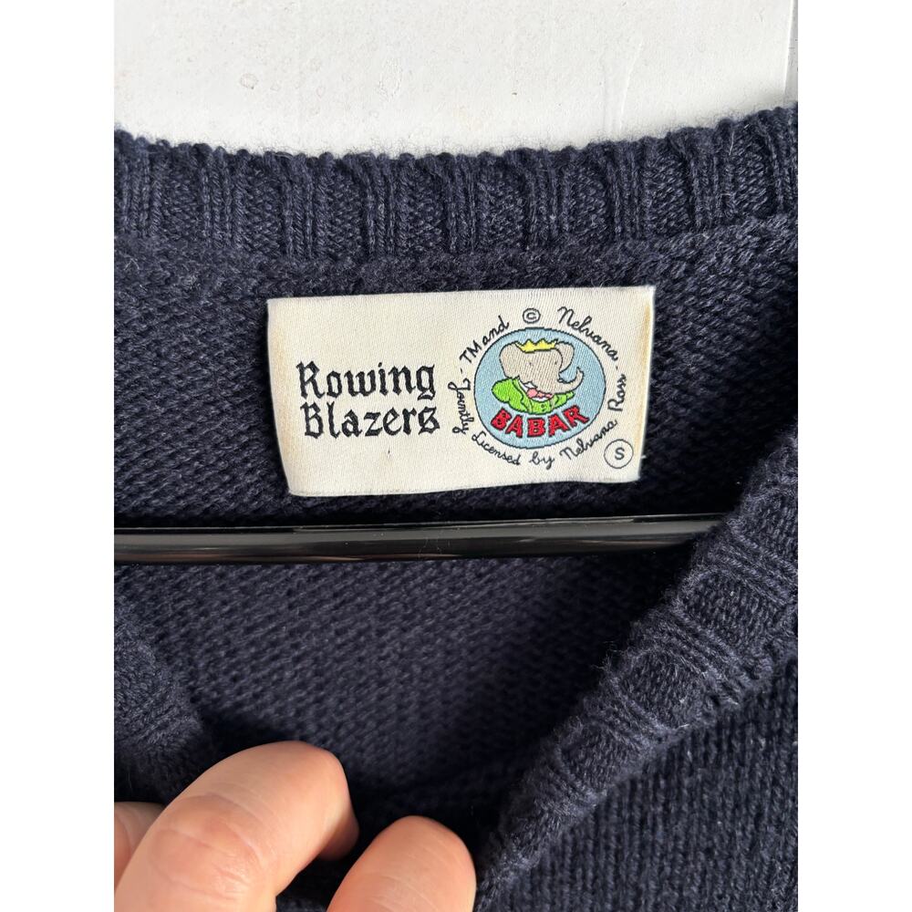 Rowing Blazers x Babar limited edition cashmere blend unisex sweater size small - Picture 2 of 9